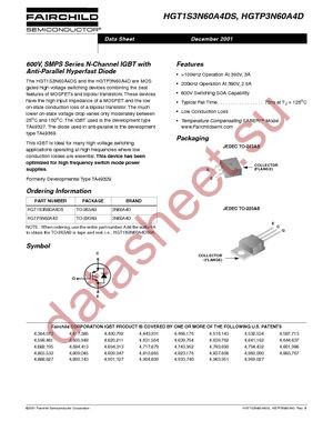 HGTP3N60A4D datasheet  